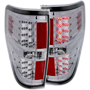 Chrome Clear Lens Tail Light Assembly for 2009-2014 Ford F-150 FX4 [LED]