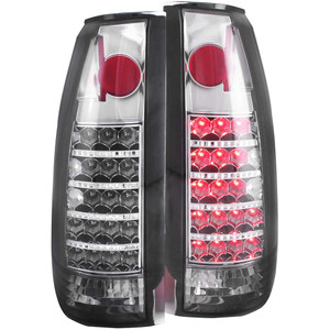 Chrome Smoke Lens Tail Light Assembly for 1988-2000 GMC C/K3500 [LED]