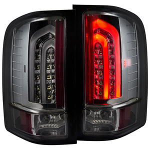 Chrome Smoke Lens Tail Light Assembly for 07-14 Chevrolet Silverado 3500 HD [G2]