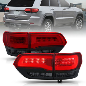 Black Red/Smoke Lens Tail Light Assembly for 2014-2021 Jeep Grand Cherokee