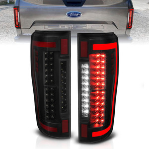 Black Smoke Lens Tail Light Assembly for 2017-2019 Ford F-250 Super Duty w/o LED