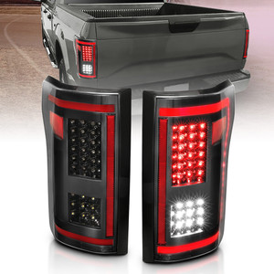 Black Clear Lens Tail Light Assembly w/Sequential for 2015-2017 Ford F-150 [LED]