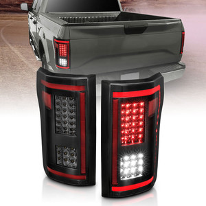 Black Clear Lens Tail Light Assembly for 2015-2017 Ford F-150 [LED]