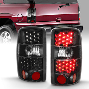 Black Clear Lens Tail Light Assembly for 2000-2006 Chevrolet Suburban 1500 [LED]