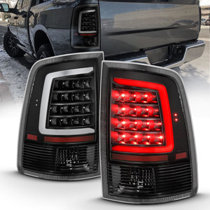 Black Clear Lens Tail Light Assembly for 2011-2018 Ram 3500 [LED]