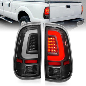 Black Clear Lens Tail Light Assembly for 2008-2016 Ford F-250 Super Duty [LED]