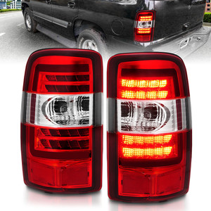 Chrome Red Lens Tail Light Assembly for 2000-2006 Chevrolet Suburban 1500