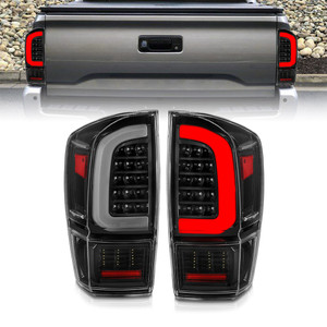 Black Clear Lens Tail Light Assembly w/Sequential for 2016-2023 Toyota Tacoma