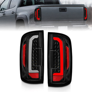 Black Clear Lens Tail Light Assembly w/Light Bar for 2015-21 Chevrolet Colorado