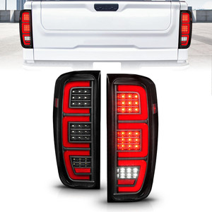 Black Clear Lens Taillights for 19-23 GMC Sierra 1500 w/o Factory Incandescent