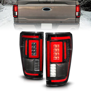 Black Clear Lens Tail Light Assembly for 2021-2023 Ford F-150