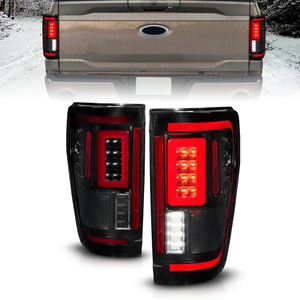 Black Smoke Lens Tail Light Assembly w/Sequential for 2021-2023 Ford F-150 XLT