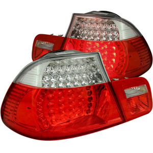 Chrome Red/Clear Lens Tail Light Assembly for 2001-2006 BMW M3 [LED]