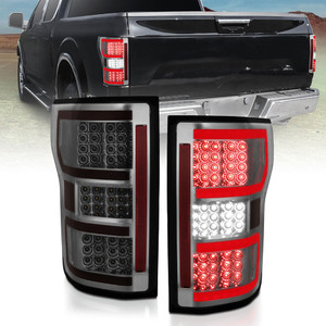 Chrome Smoke Lens Tail Light Assembly for 2018-2020 Ford F-150