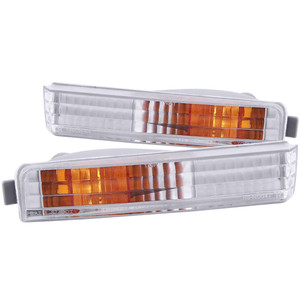 Chrome Clear Lens Parking Light Assembly for 1990-1991 Honda Accord [Euro Style]