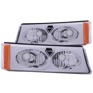 Chrome Clear Lens Parking Light for 2003-2006 Chevy Avalanche 1500 [Euro Style]