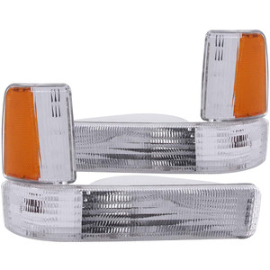 Chrome Clear Lens Parking Light Assembly for 1991-1996 Dodge Dakota [Euro Style]