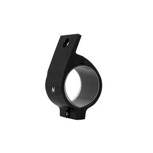 Black Aluminum Anodize Coated 1.5" Fog Light Mounting Clamps Pair
