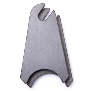 1.5" Radius Laser Cut Weldable Steel Slotted Mounting Tabs Pair