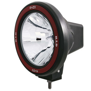 Universal ABS 7" Black Round Clear Lens 50 Watt HID Bolt-On Off Road Light