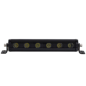 6" Slimline White LED Light Bar w/6 LEDs [Wiring/Switch Included]