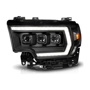 Driver Black Clear Lens LED Projector Headlight for 2019-2024 Ram 2500