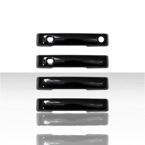 Set of 4 Door Handle Covers w/ Smart Key for 2023-2025 Ford F-350 - Gloss Black