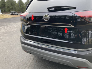 1pc Luxury FX Polished License Bar for 2021-2025 Nissan Rogue w/o Sport