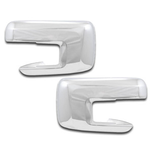 2pc Luxury FX Chrome Mirror Cover Set for 2021-2025 Ford F-150 w/o Turn Signal