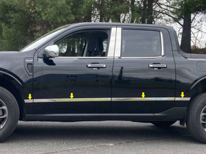 8pc Luxury FX 1.5" Body Molding Insert Trim for 2022-25 Ford Maverick SuperCrew