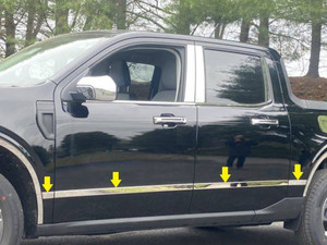 8pc LuxuryFX 1.5" Body Molding Insert Trim Kit for 22-25 Ford Maverick SuperCrew