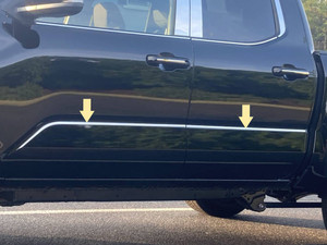 4pc Luxury FX 0.5" Body Molding Insert Trim Kit for 24-25 Toyota Tacoma Crew Cab