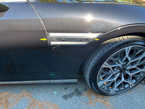 2pc Luxury FX Polished Porthole Accent Trim for 2023-2025 Genesis G90