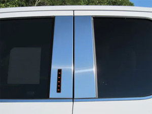 4pc Luxury FX Pillar Post Trim for 23-25 Ford F-350 Super Duty Crew Cab w/Cutout