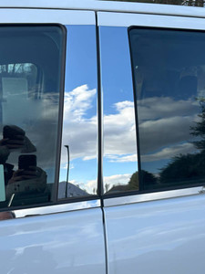4pc Luxury FX Polished Pillar Post Trim for 2024-2025 Ford Ranger Super Crew