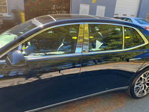 8pc Luxury FX Polished Pillar Post Trim for 2023-2025 Genesis G90