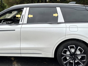 6pc Luxury FX Polished Pillar Post Trim for 2024-2025 Lincoln Nautilus