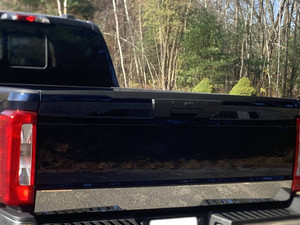 1pc Luxury FX Polished 5" Tailgate Accent Trim for 2023-25 Ford F-250 Super Duty