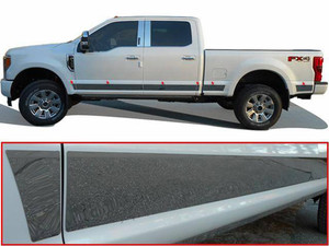 12pc Luxury FX 4.5" Rocker Panel Trim for 17-22 Ford F250 Super Duty w/6.75' Bed