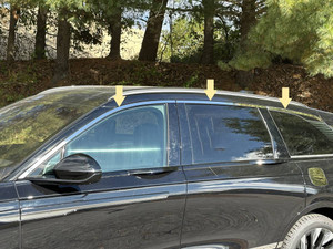 6pc Luxury FX Polished Window Trim Package for 2024-2025 Lincoln Nautilus