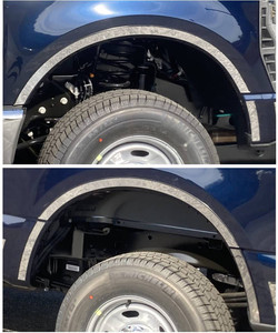 10pc LuxuryFX 1.5" Wheel Well Accent Trim for 23-25 Ford F250 Super Duty Reg Cab