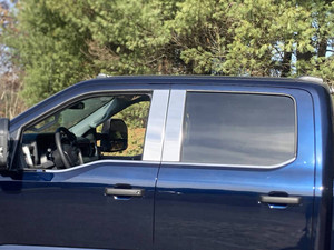 4pc Luxury FX Window Sill Trim Set for 23-25 Ford F-250 Super Duty Super Cab