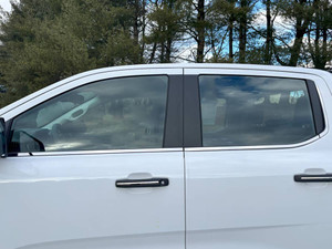 6pc Luxury FX Polished Window Sill Trim Set for 2024-2025 Ford Ranger Super Crew