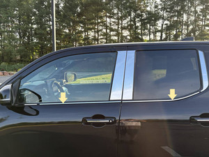 4pc Luxury FX Polished Window Sill Face Accent for 24-25 Toyota Tacoma Crew Cab