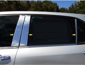 Brighter Design Polished Pillar Post Trim 6pcs (fits: Chevrolet Equinox 2018-2020 )