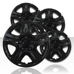 17" 5 Spoke Gloss Black Wheel Covers with Chevy Monte Carlo Style (Set of 4)