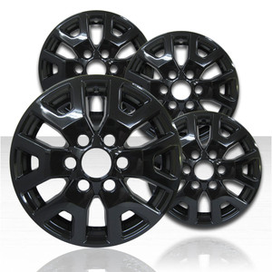 17" 6 Y Spoke Gloss Black Wheel Skins for 2024 Toyota Tacoma SR5 (Set of 4)