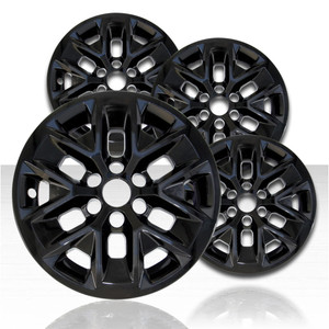 16" 6 Y Spoke Gloss Black Wheel Skins for 2024 Nissan Frontier (Set of 4)