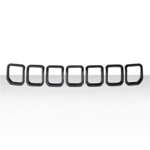 Gloss Black ABS Grille Overlay for 2022-2025 Jeep Compass Sport/Latitude