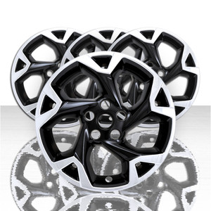 Set of 4 Snap-On Silver/Gloss Black 17" Wheel Skins for 24-26 Chevrolet Trax LT